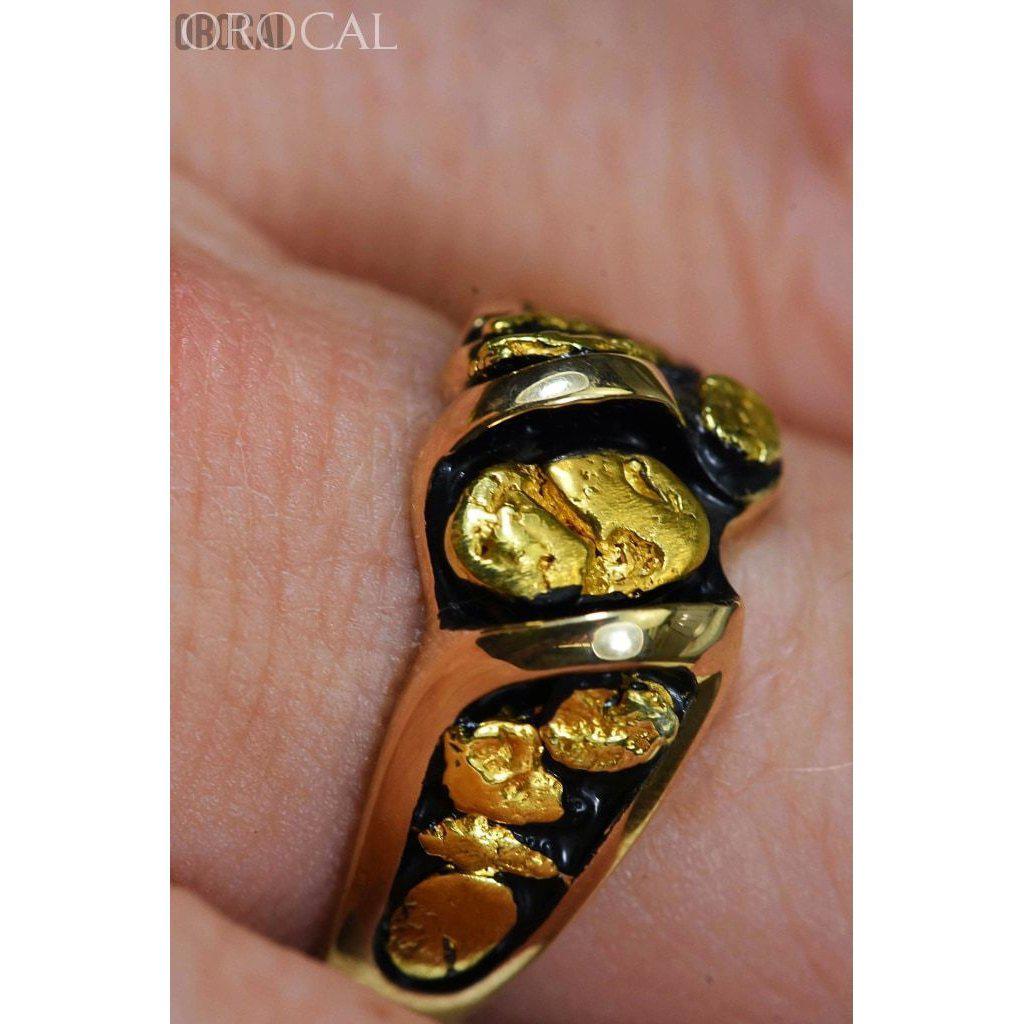 Orocal Gold Nugget Men's Ring RM486-Destination Gold Detectors