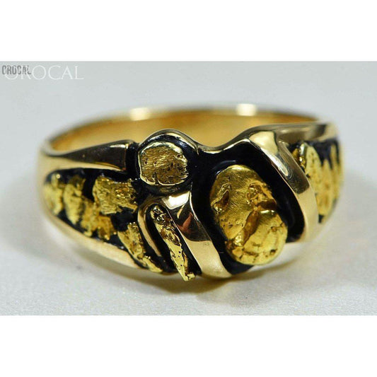 Orocal Gold Nugget Men's Ring RM486-Destination Gold Detectors