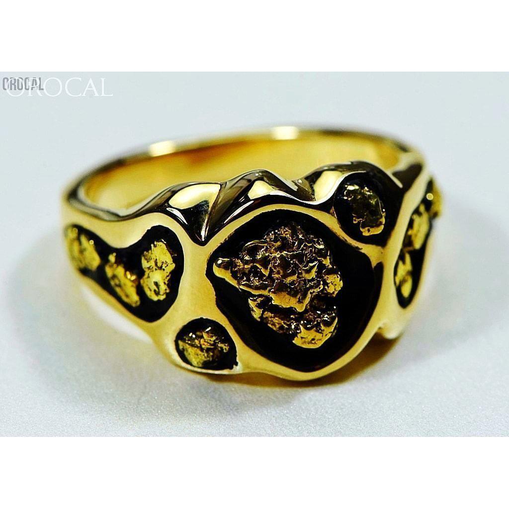 Orocal Gold Nugget Men's Ring RM654-Destination Gold Detectors