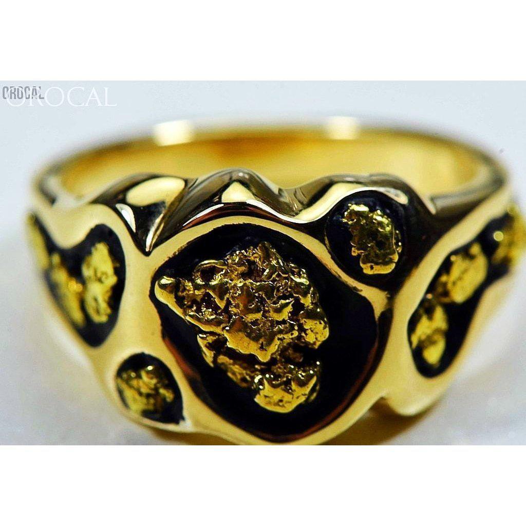 Orocal Gold Nugget Men's Ring RM654-Destination Gold Detectors