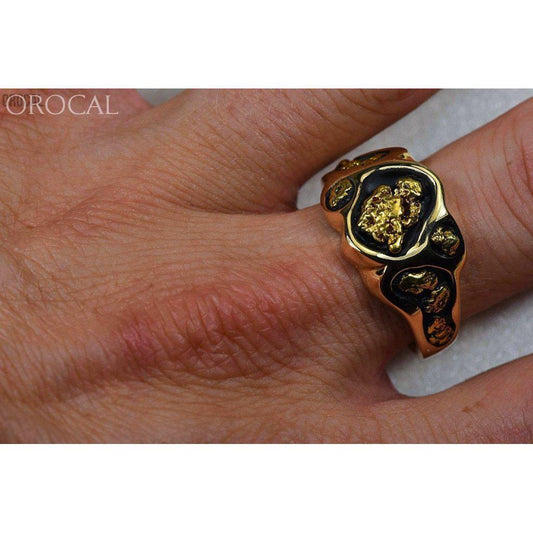 Orocal Gold Nugget Men's Ring RM654-Destination Gold Detectors