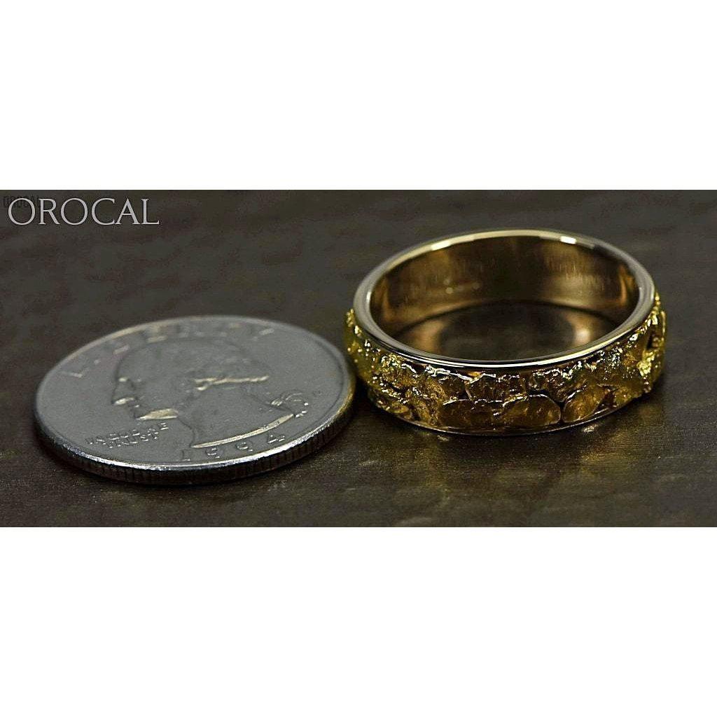 Orocal Gold Nugget Men's Ring RM6MM-Destination Gold Detectors