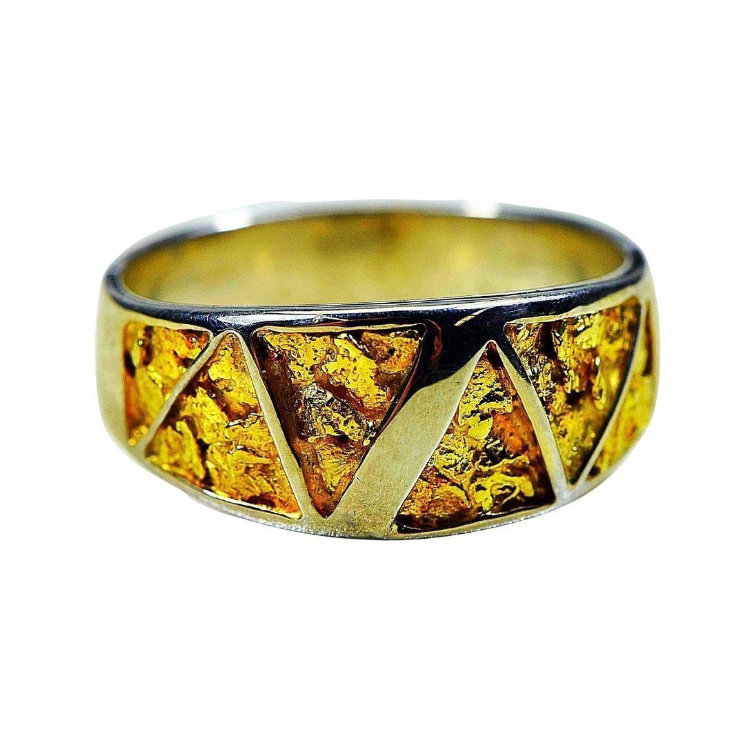 Orocal Gold Nugget Men's Ring RM883NSS – Destination Gold Detectors LLC