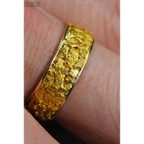 Orocal Gold Nugget Men's Ring - RM8MM-Destination Gold Detectors