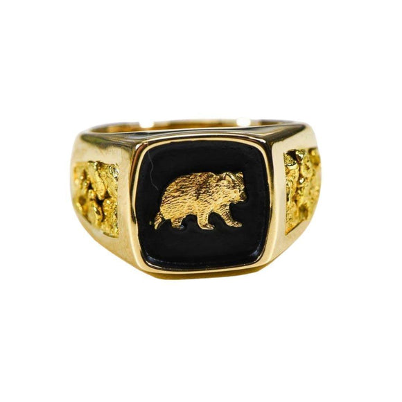 Orocal Gold Nugget Men's Ring RMAJ083-Destination Gold Detectors