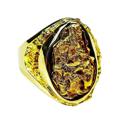 Orocal Gold Nugget Men's Ring RMEN116-Destination Gold Detectors