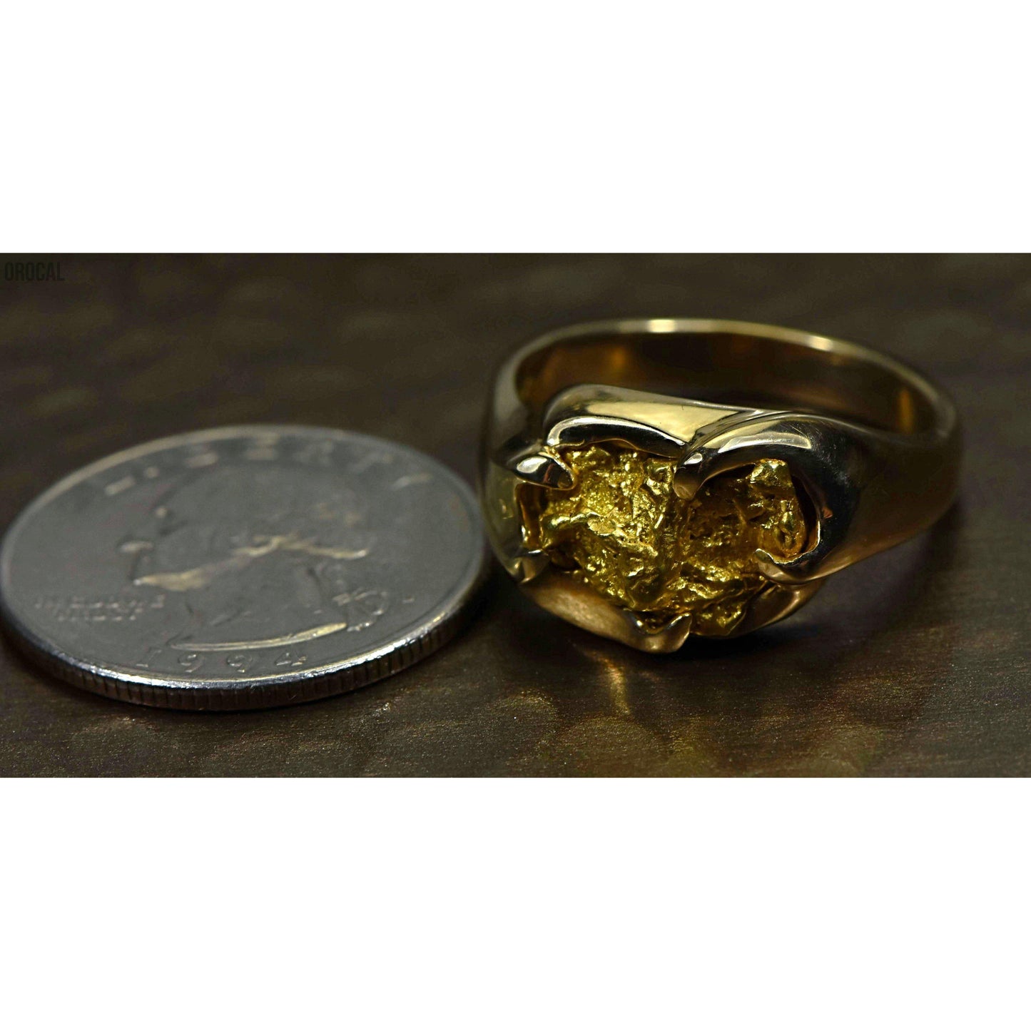 Orocal Gold Nugget Men's Ring RMEN120-Destination Gold Detectors