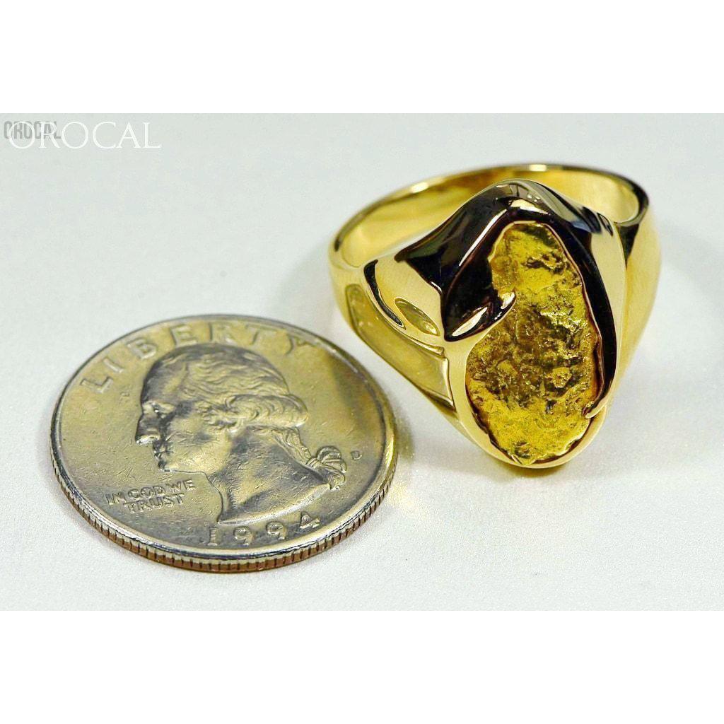 Orocal Gold Nugget Men's Ring RMEN122-Destination Gold Detectors