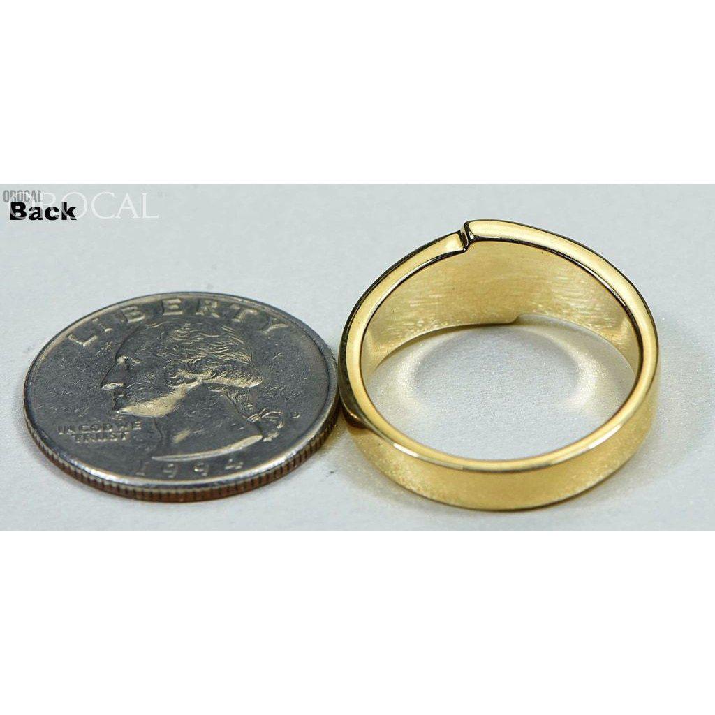 Orocal Gold Nugget Men's Ring with Diamond RM882DN-Destination Gold Detectors