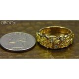 Orocal Gold Nugget Men's Ring with Diamonds RM210D9-Destination Gold Detectors