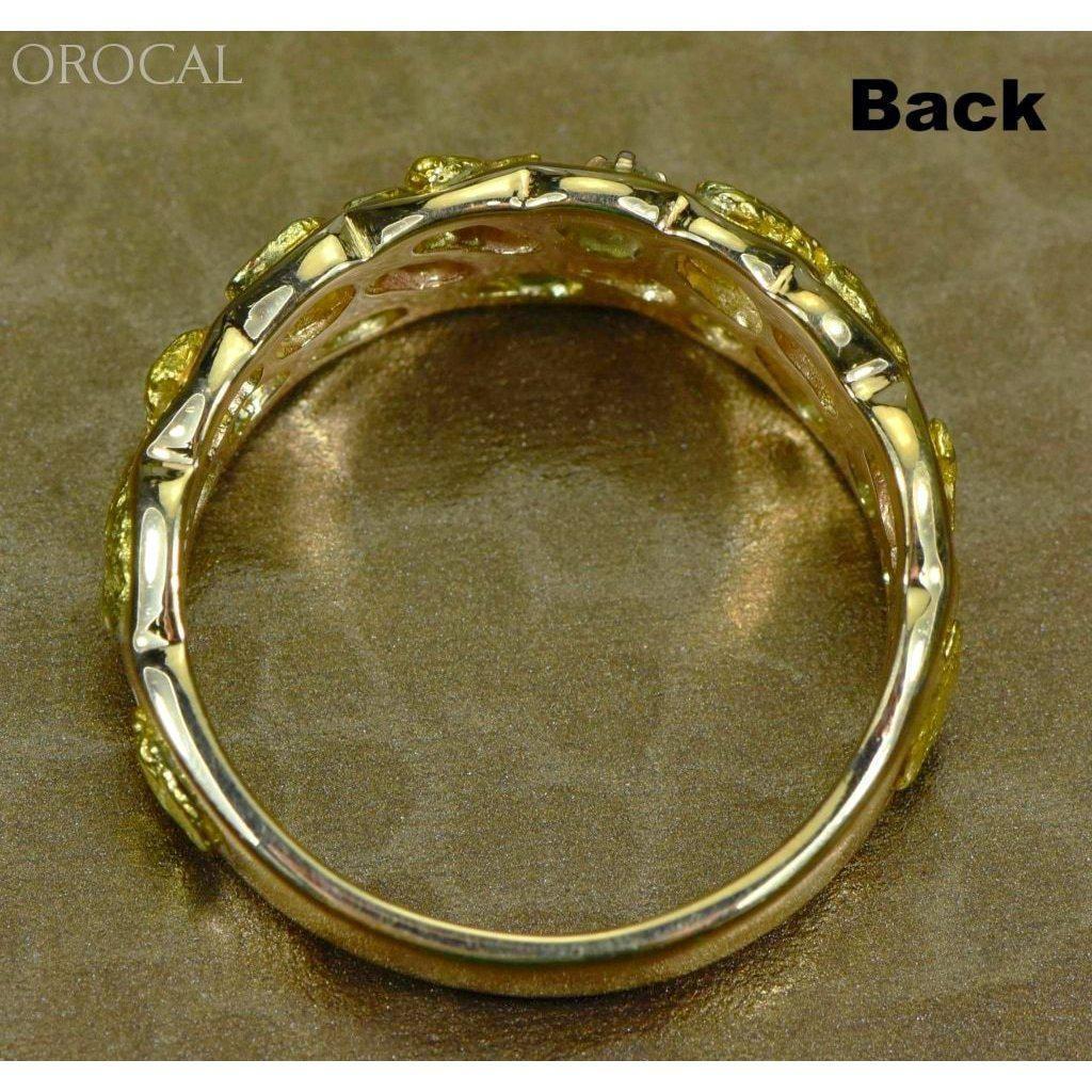 Orocal Gold Nugget Men's Ring with Diamonds RM210D9-Destination Gold Detectors