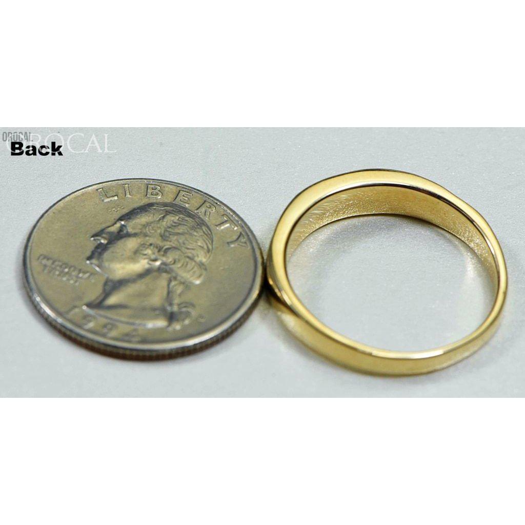 Orocal Gold Nugget Men's Ring with Diamonds RM733D8N-Destination Gold Detectors