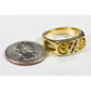 Orocal Gold Nugget Men's Ring with Diamonds RM816D10.5-Destination Gold Detectors