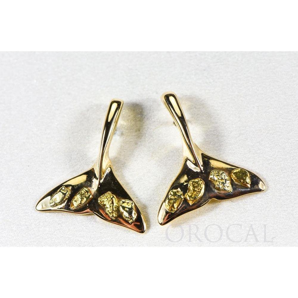Orocal Gold Nugget Whale Tail Earrings EWT101-Destination Gold Detectors