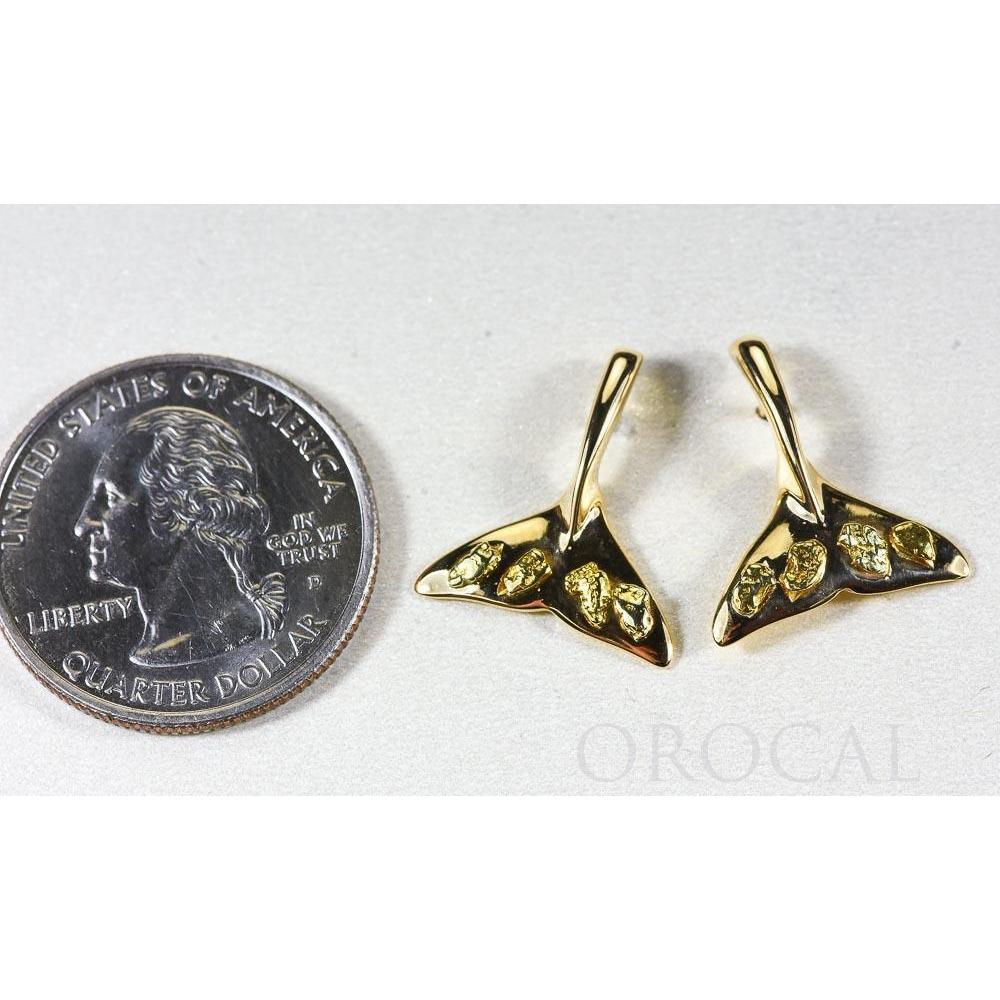 Orocal Gold Nugget Whale Tail Earrings EWT101-Destination Gold Detectors