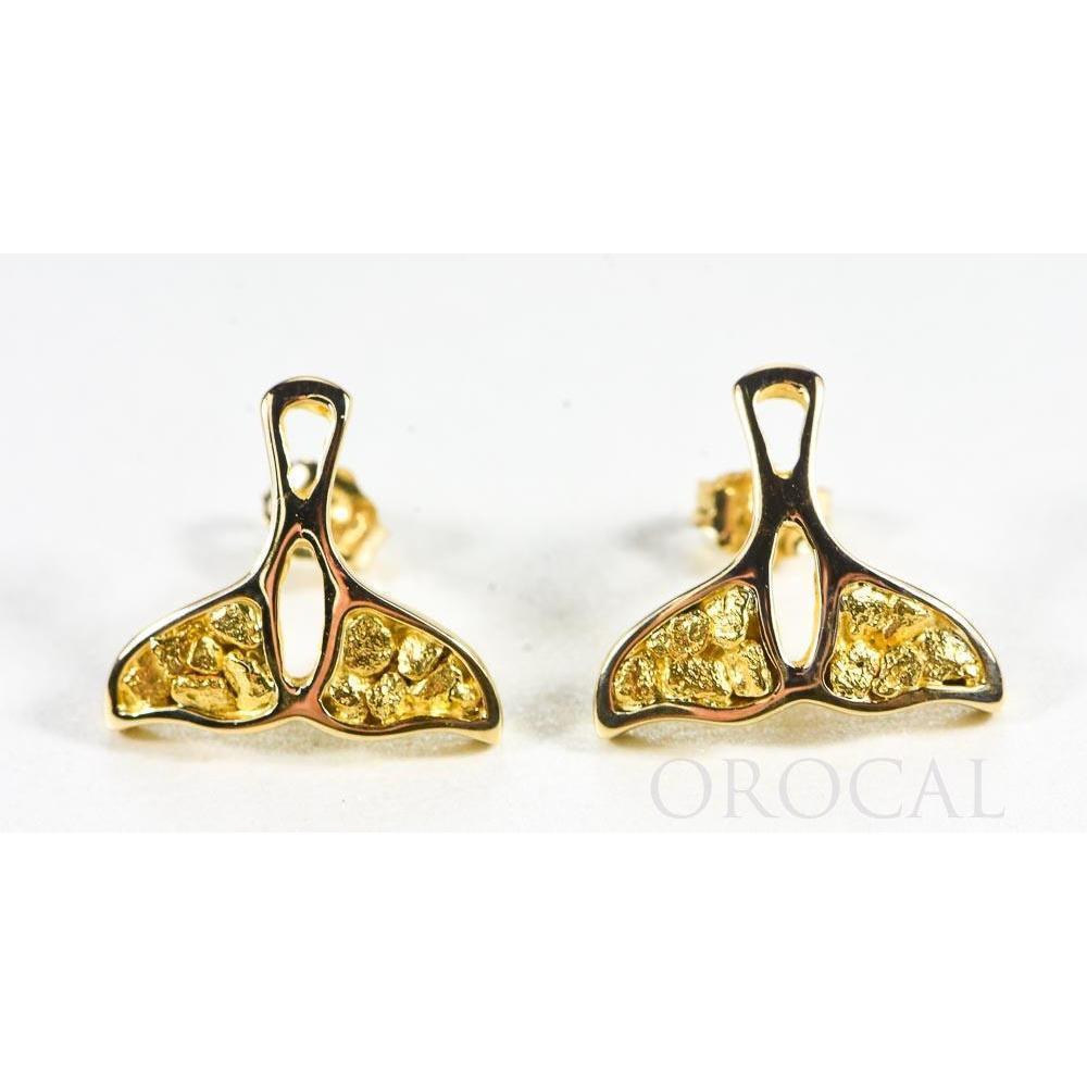 Orocal Gold Nugget Whale Tail Earrings EWT22N-Destination Gold Detectors