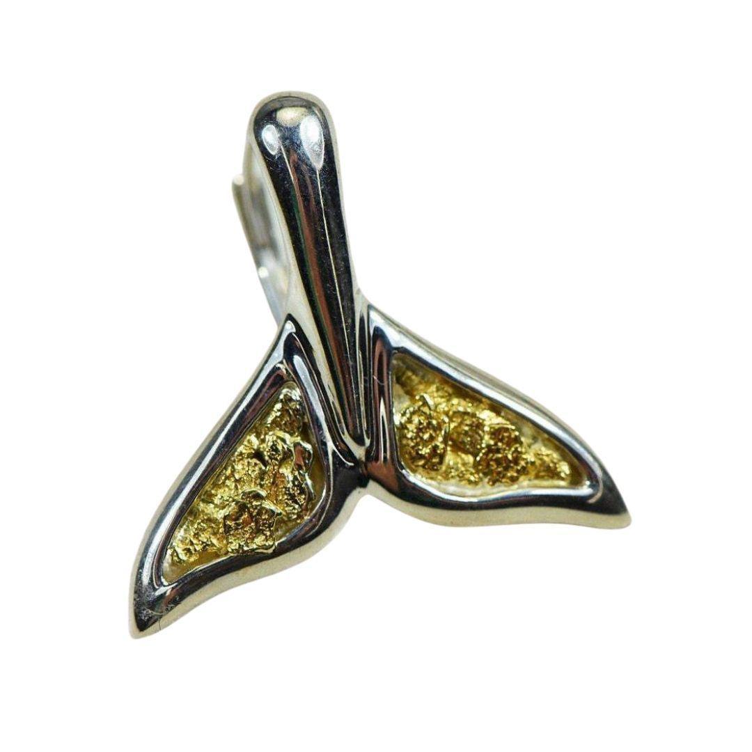Orocal Gold Nugget Whale Tail Pendant EWT44LNLB-Destination Gold Detectors