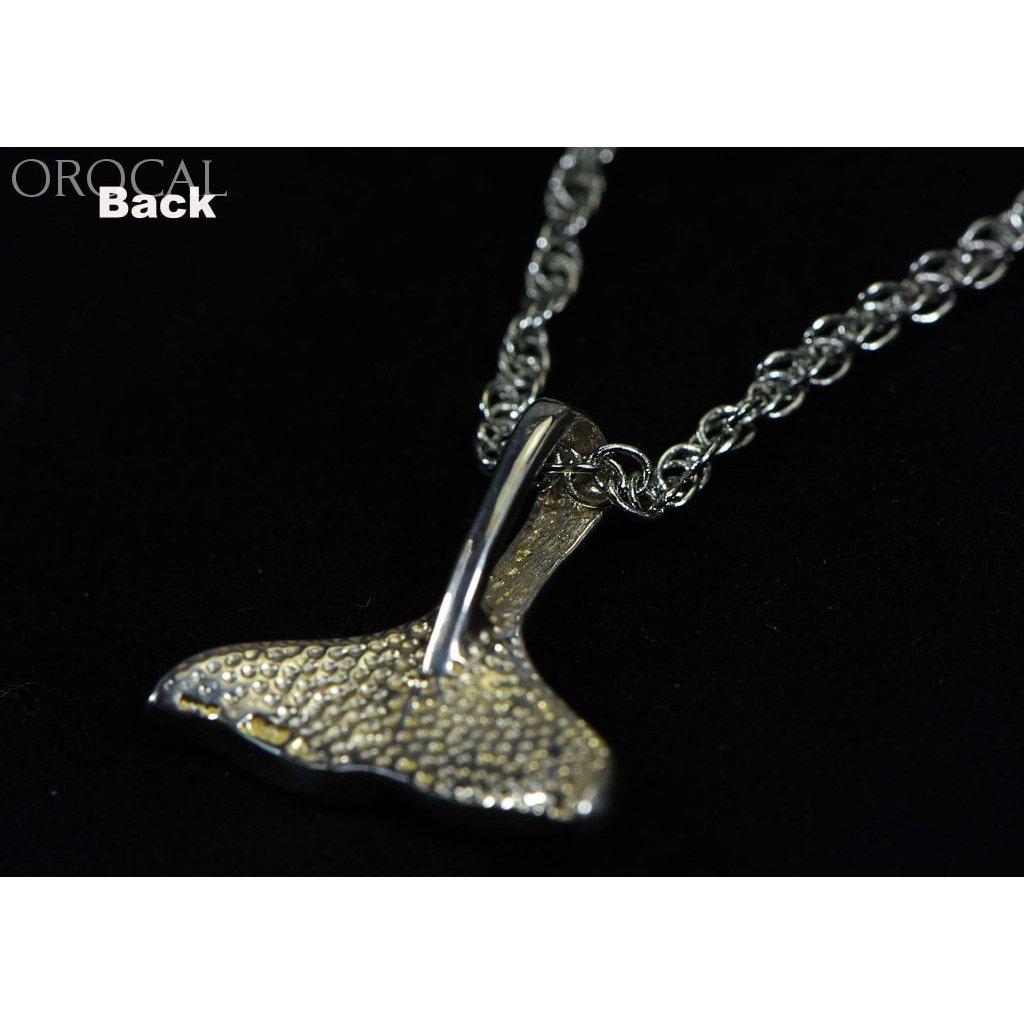 Orocal Gold Nugget Whale Tail Pendant PDLWT113NSS-Destination Gold Detectors