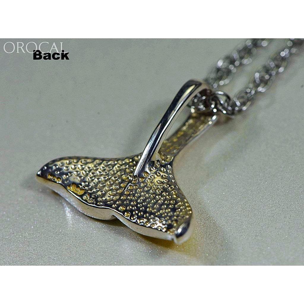 Orocal Gold Nugget Whale Tail Pendant PDLWT113NSS-Destination Gold Detectors