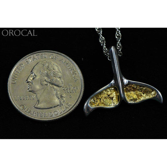 Orocal Gold Nugget Whale Tail Pendant PDLWT8MNSSX-Destination Gold Detectors