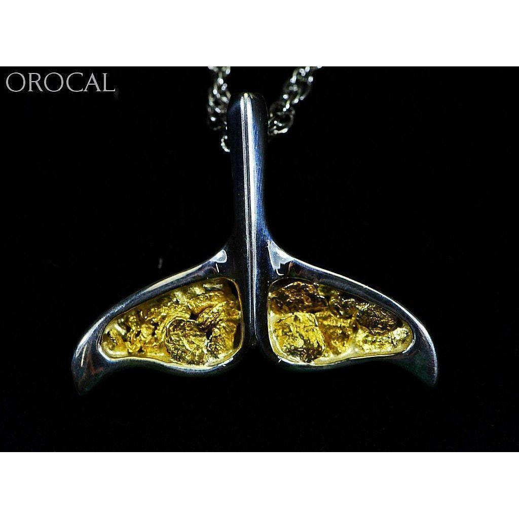 Orocal Gold Nugget Whale Tail Pendant PDLWT8MNSSX-Destination Gold Detectors