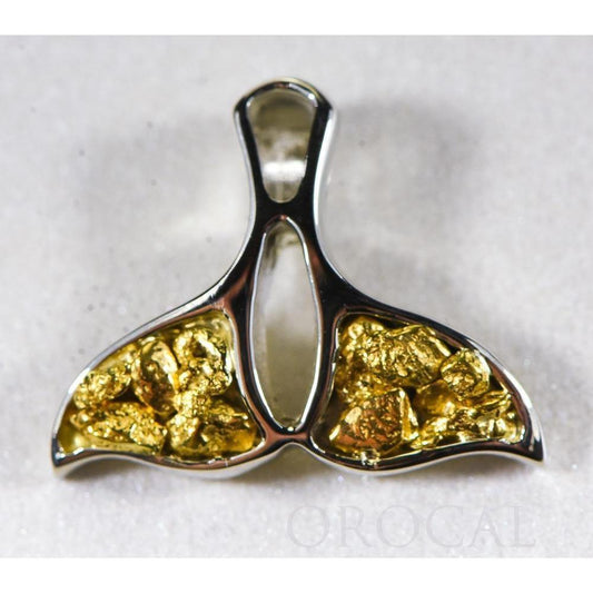 Orocal Gold Nugget Whale Tail Pendant PWT24WX-Destination Gold Detectors