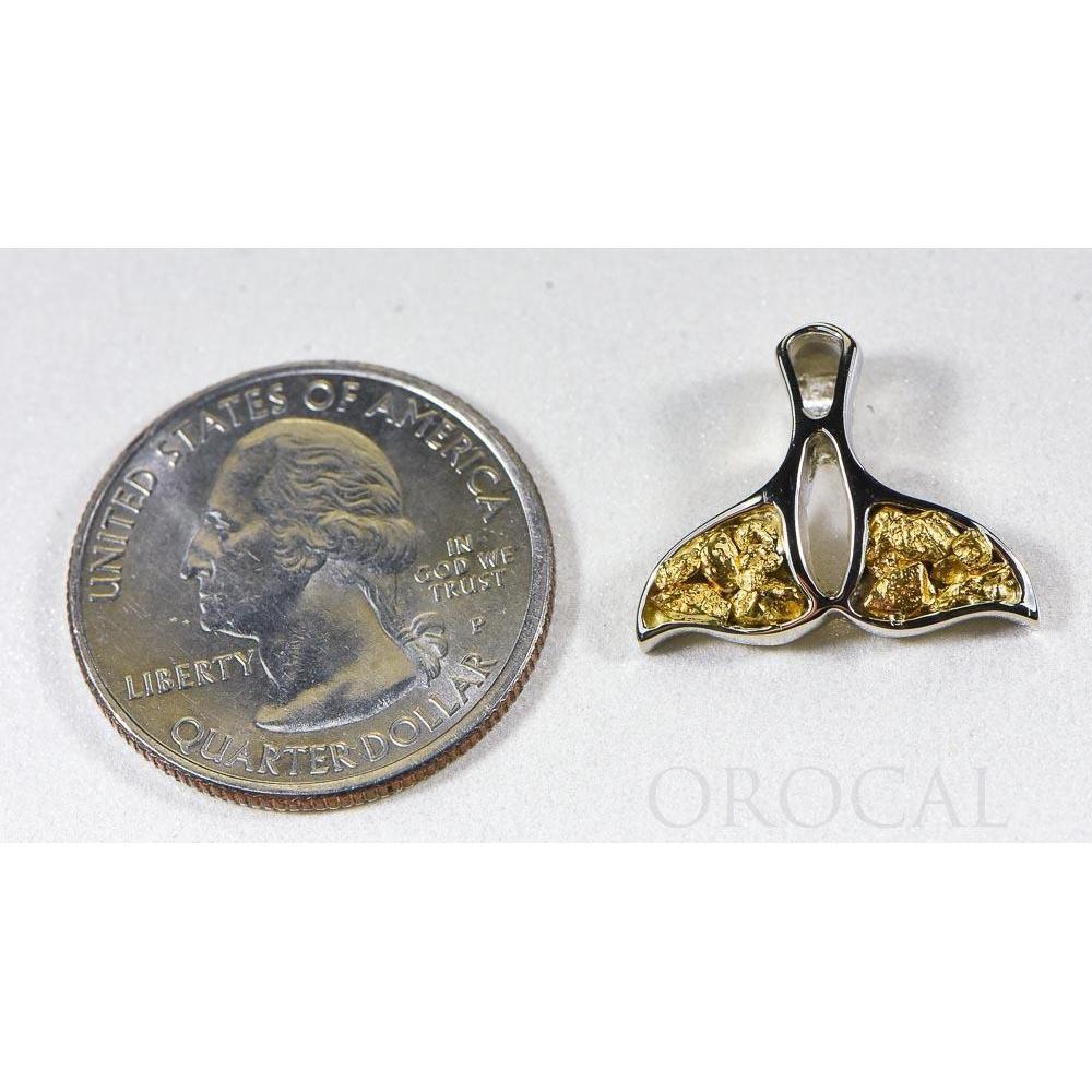 Orocal Gold Nugget Whale Tail Pendant PWT24WX-Destination Gold Detectors