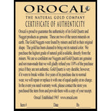 Orocal Gold Nugget Whale Tail Pendant PWT24WX-Destination Gold Detectors