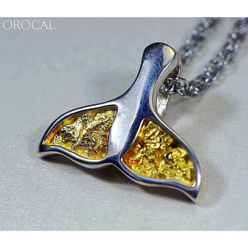 Orocal Gold Nugget Whale Tail Pendant PWT32NSSX-Destination Gold Detectors