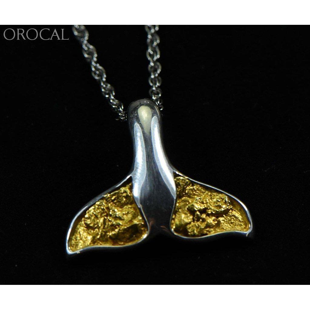 Orocal Gold Nugget Whale Tail Pendant PWT34NSS-Destination Gold Detectors