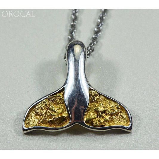 Orocal Gold Nugget Whale Tail Pendant PWT34NSS-Destination Gold Detectors
