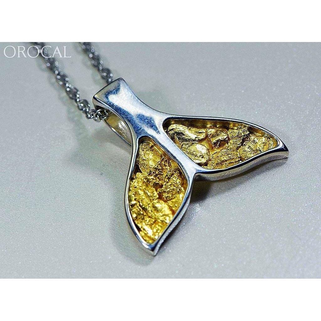 Orocal Gold Nugget Whale Tail Pendant PWT35NSSX-Destination Gold Detectors