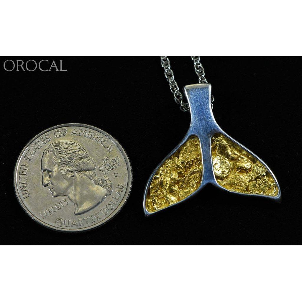 Orocal Gold Nugget Whale Tail Pendant PWT35NSSX-Destination Gold Detectors