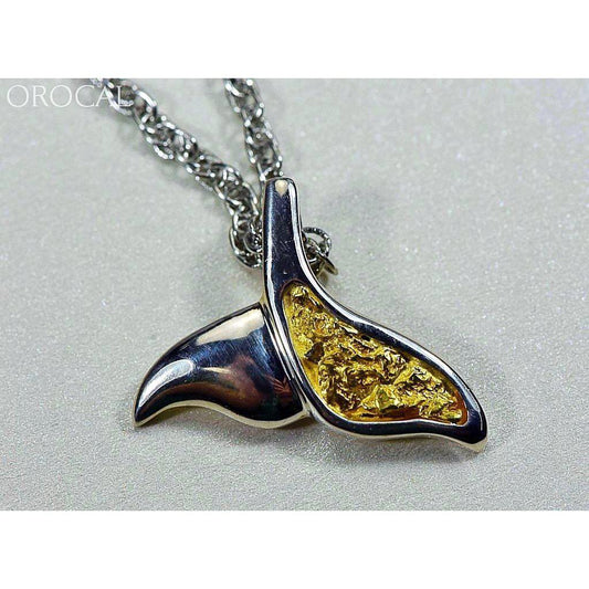 Orocal Gold Nugget Whale Tail Pendant PWT37SNSS-Destination Gold Detectors