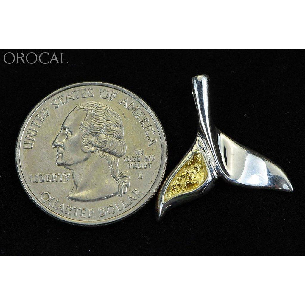 Orocal Gold Nugget Whale Tail Pendant PWT43LNSS-Destination Gold Detectors
