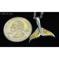 Orocal Gold Nugget Whale Tail Pendant PWT44LNSS-Destination Gold Detectors