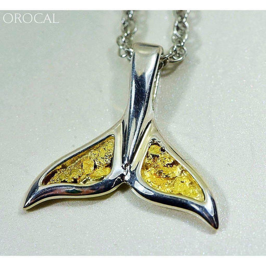 Orocal Gold Nugget Whale Tail Pendant PWT44LNSS-Destination Gold Detectors