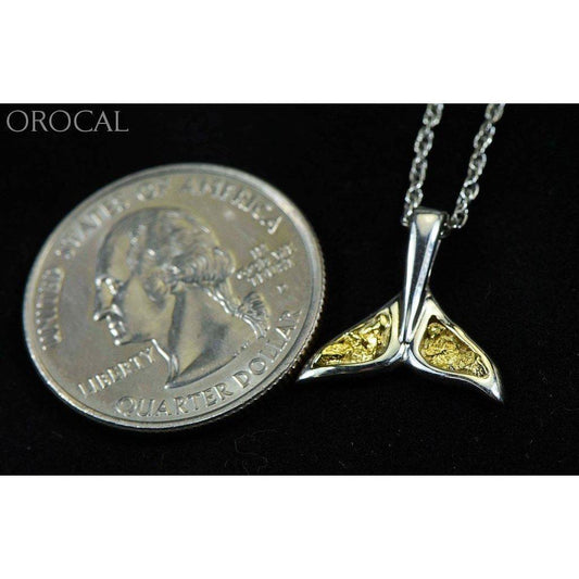 Orocal Gold Nugget Whale Tail Pendant PWT44SNSS-Destination Gold Detectors
