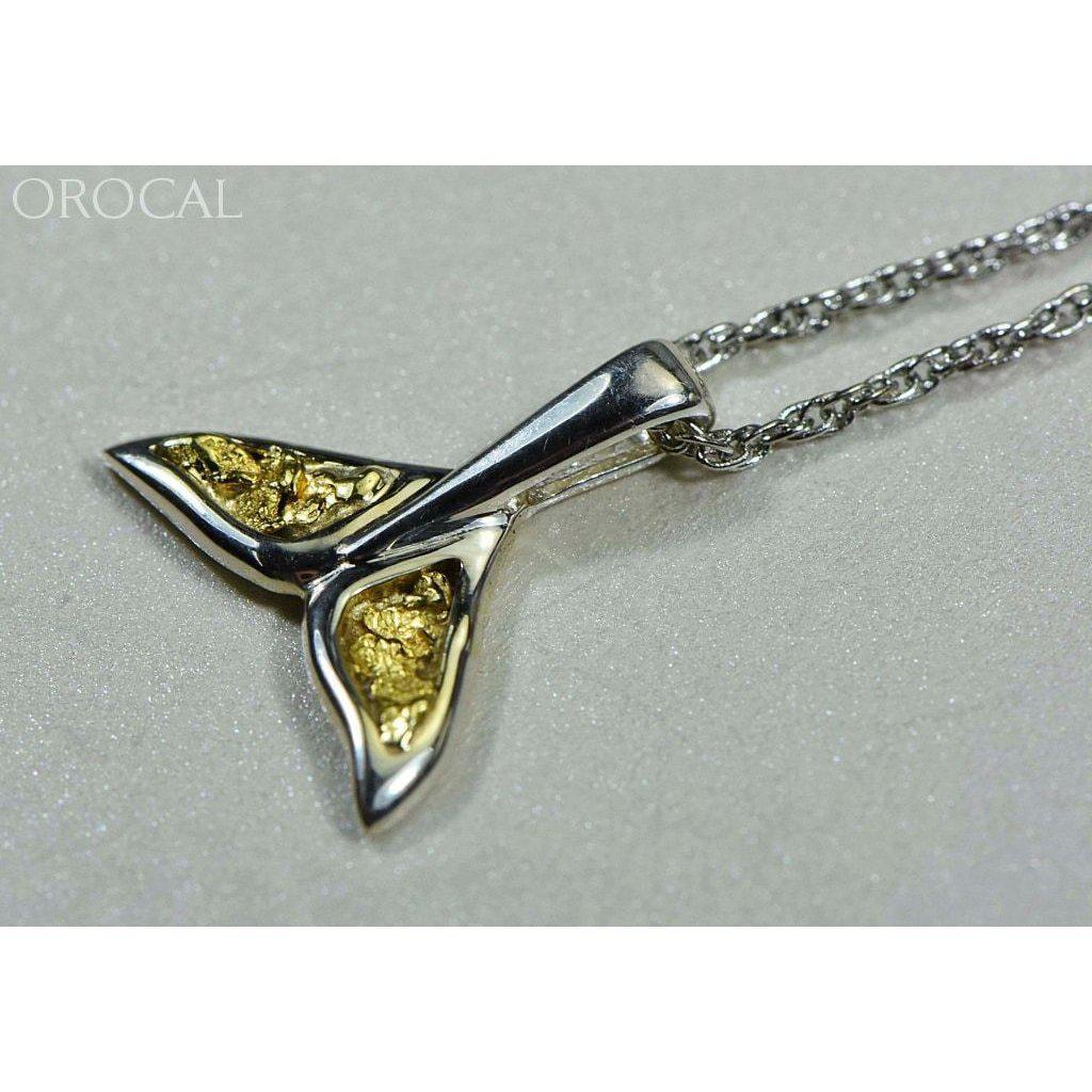 Orocal Gold Nugget Whale Tail Pendant PWT44SNSS-Destination Gold Detectors