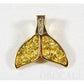 Orocal Gold Nugget Whale Tail Pendant with Diamond PDLWT16SDN-Destination Gold Detectors