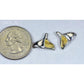 Orocal Gold Nugget Whales Tail Sterling Silver Earrings EDLWT12NSS-Destination Gold Detectors