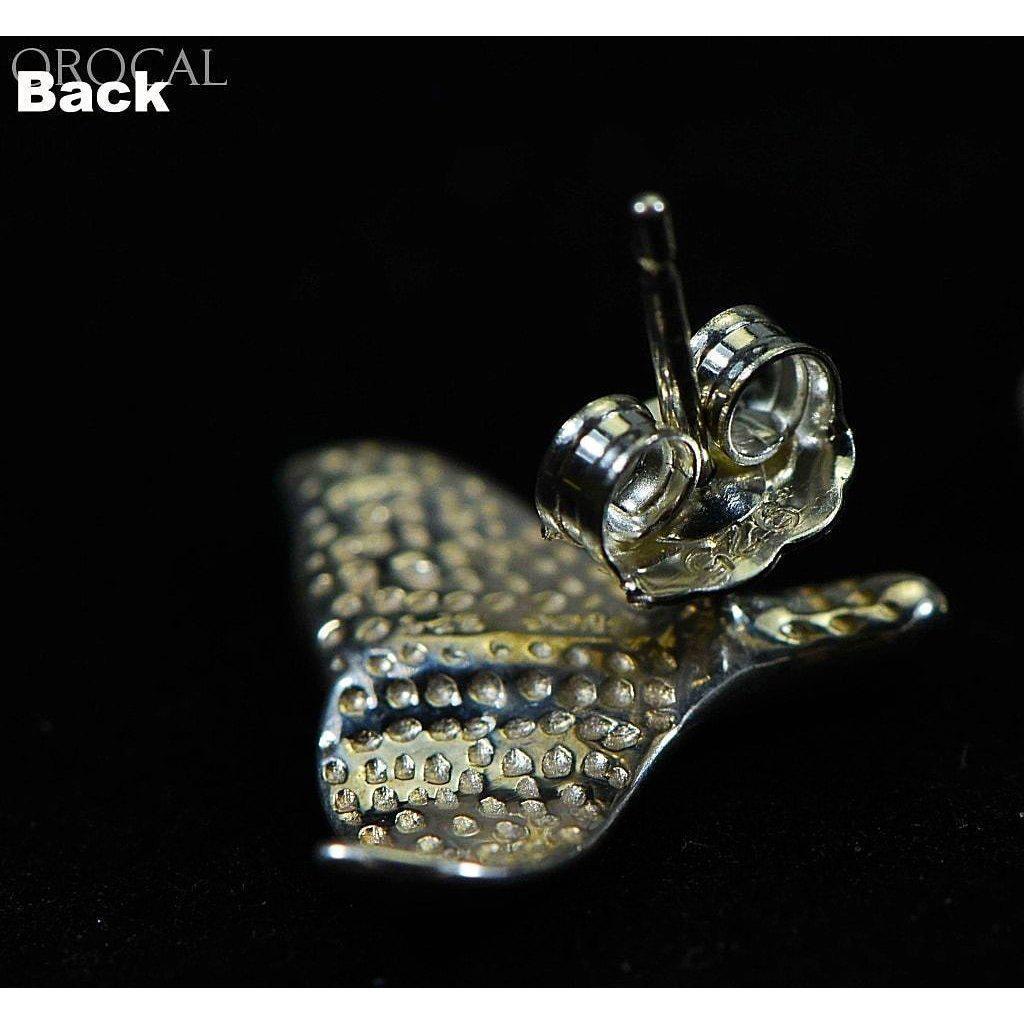 Orocal Gold Nugget Whales Tail Sterling Silver Earrings EDLWT12NSS-Destination Gold Detectors