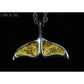Orocal Gold Nugget Whales Tail Pendant PAJWT301NSS-Destination Gold Detectors