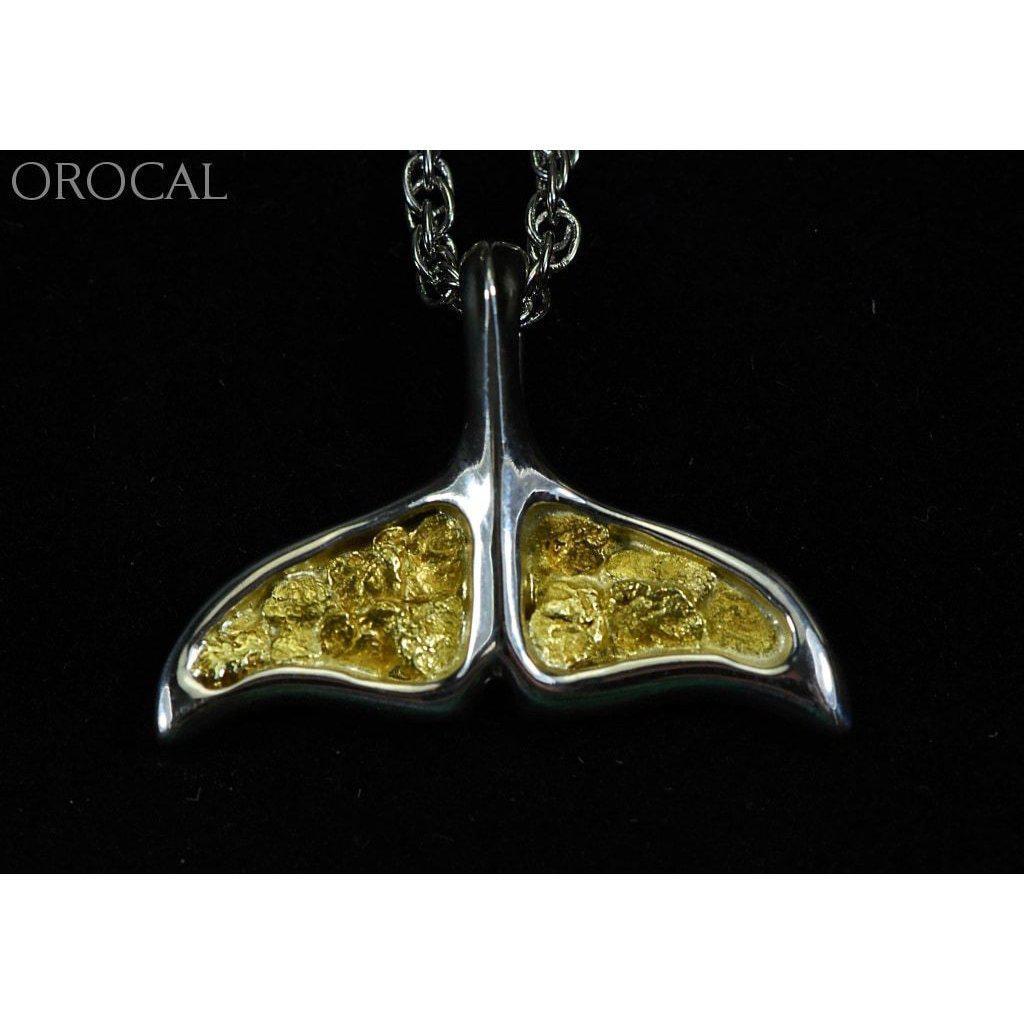 Orocal Gold Nugget Whales Tail Pendant PAJWT301NSS-Destination Gold Detectors