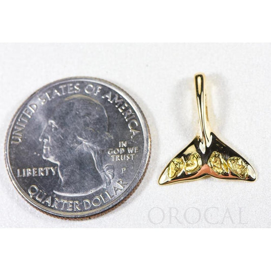 Orocal Gold Nugget Whales Tail Pendant PWT101X-Destination Gold Detectors