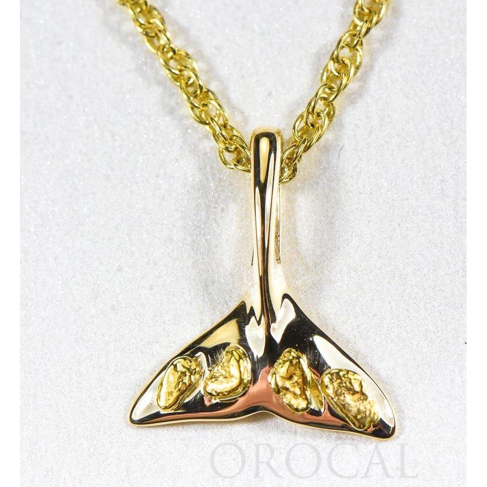 Orocal Gold Nugget Whales Tail Pendant PWT101X-Destination Gold Detectors