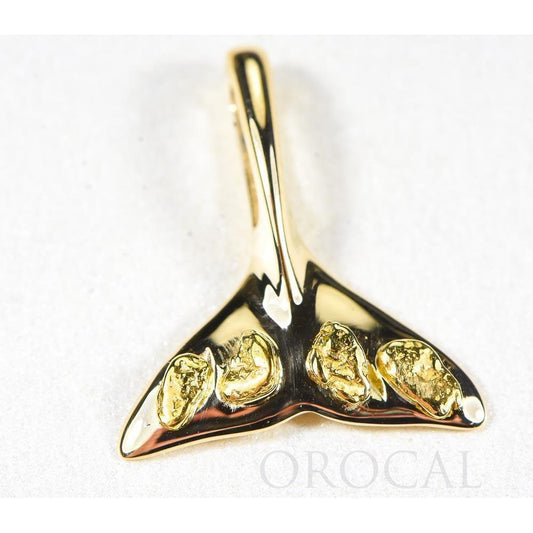 Orocal Gold Nugget Whales Tail Pendant PWT101X-Destination Gold Detectors