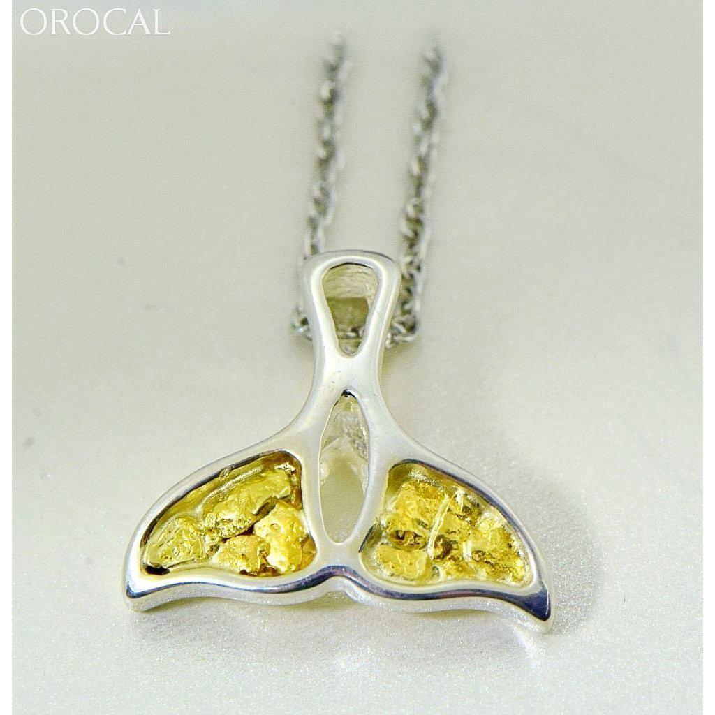 Orocal Gold Nugget Whales Tail Pendant PWT22NSS-Destination Gold Detectors
