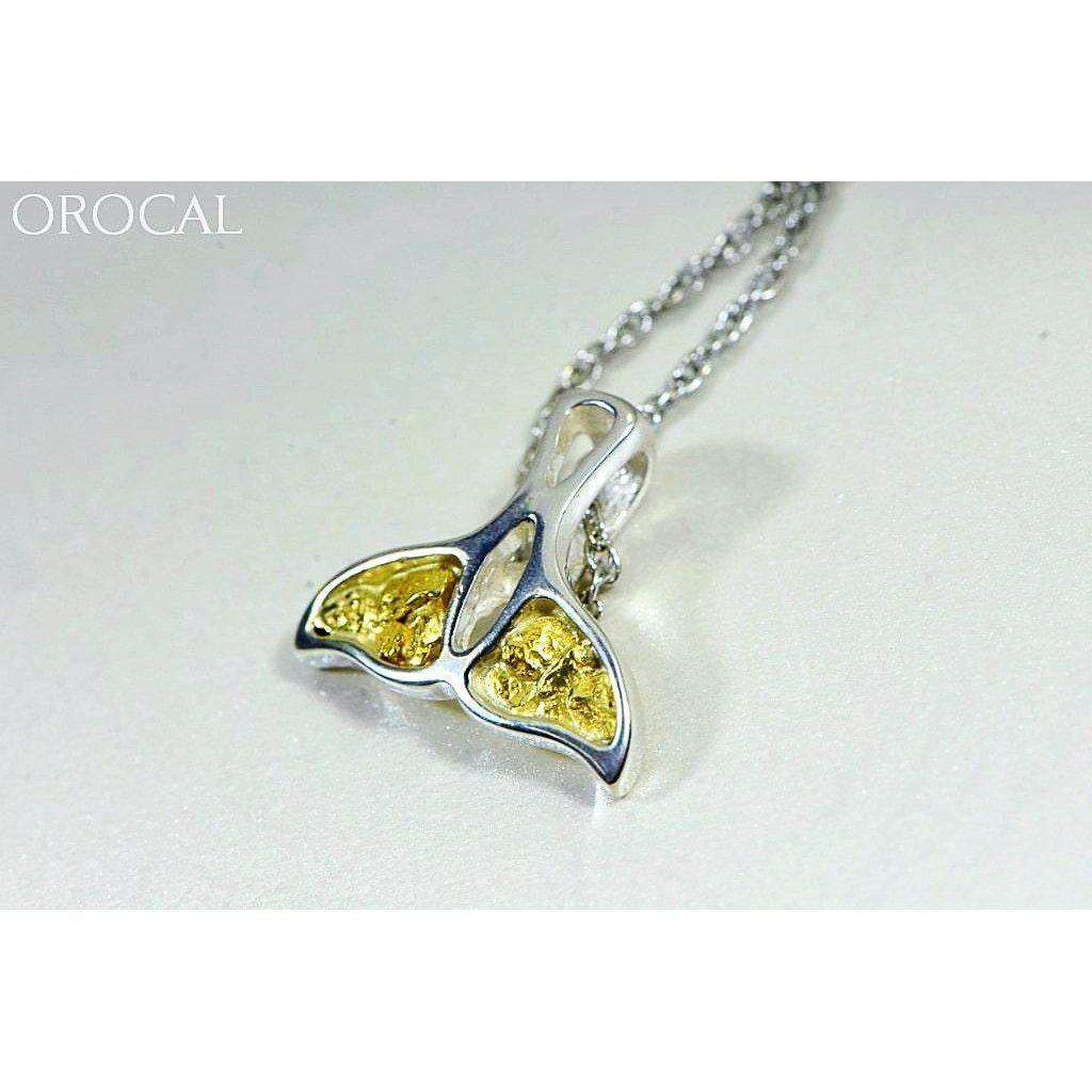 Orocal Gold Nugget Whales Tail Pendant PWT22NSS-Destination Gold Detectors