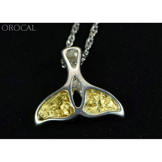 Orocal Gold Nugget Whales Tail Pendant PWT22NSS-Destination Gold Detectors